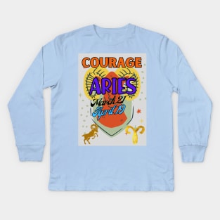 Astrology signs aries Aries symbols Kids Long Sleeve T-Shirt